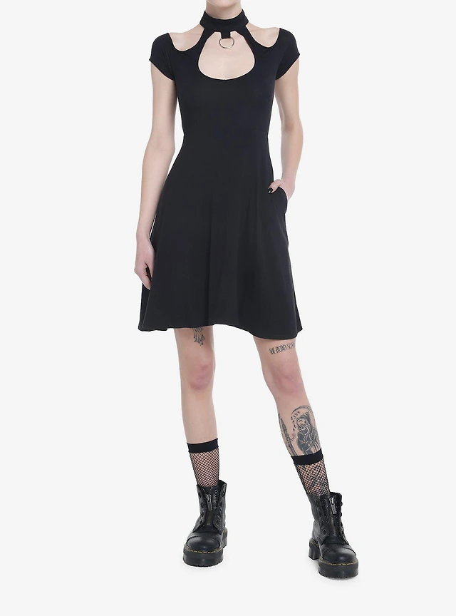 social collision black & red lace twofer long sleeve dress Social Collision Black & Red Lace Twofer Maxi Dress