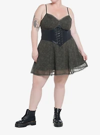 Skeleton Fairy Corset Cami Dress Plus Size