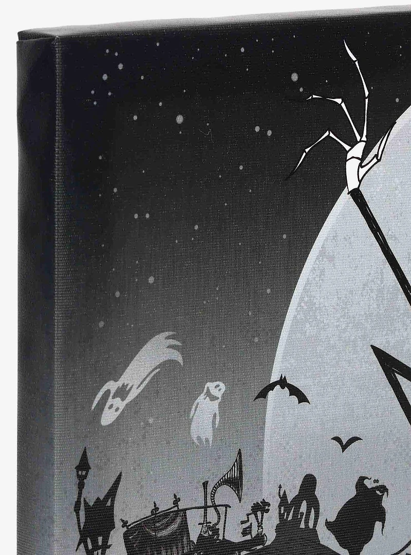 Disney The Nightmare Before Christmas Graveyard Group Black & White Canvas Wall Art Decor
