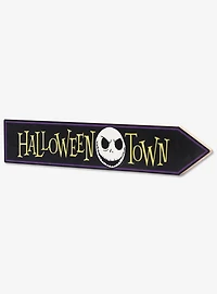 Disney The Nightmare Before Christmas Halloween Town Jack Skellington Arrow Wood Wall Decor