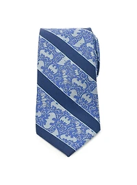 DC Comics Batman Multi Emblem Blue Men's Tie