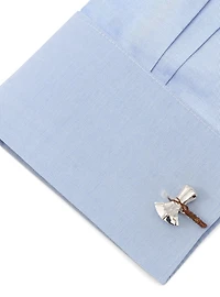 Marvel Thor Stormbreaker 3D Silver Cufflinks