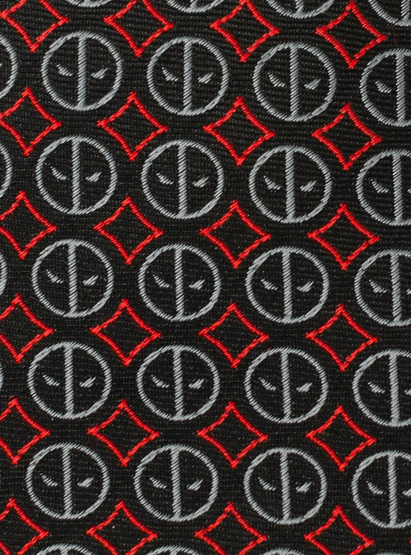 Marvel Deadpool Mask Black Men's Tie