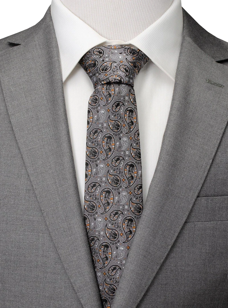 Star Wars Battle of Hoth Paisley Gray Men's Tie