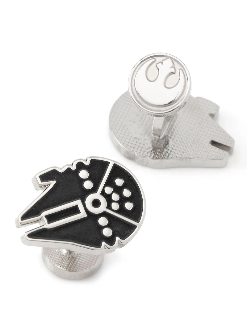 Star Wars Millennium Falcon Silver Cufflinks