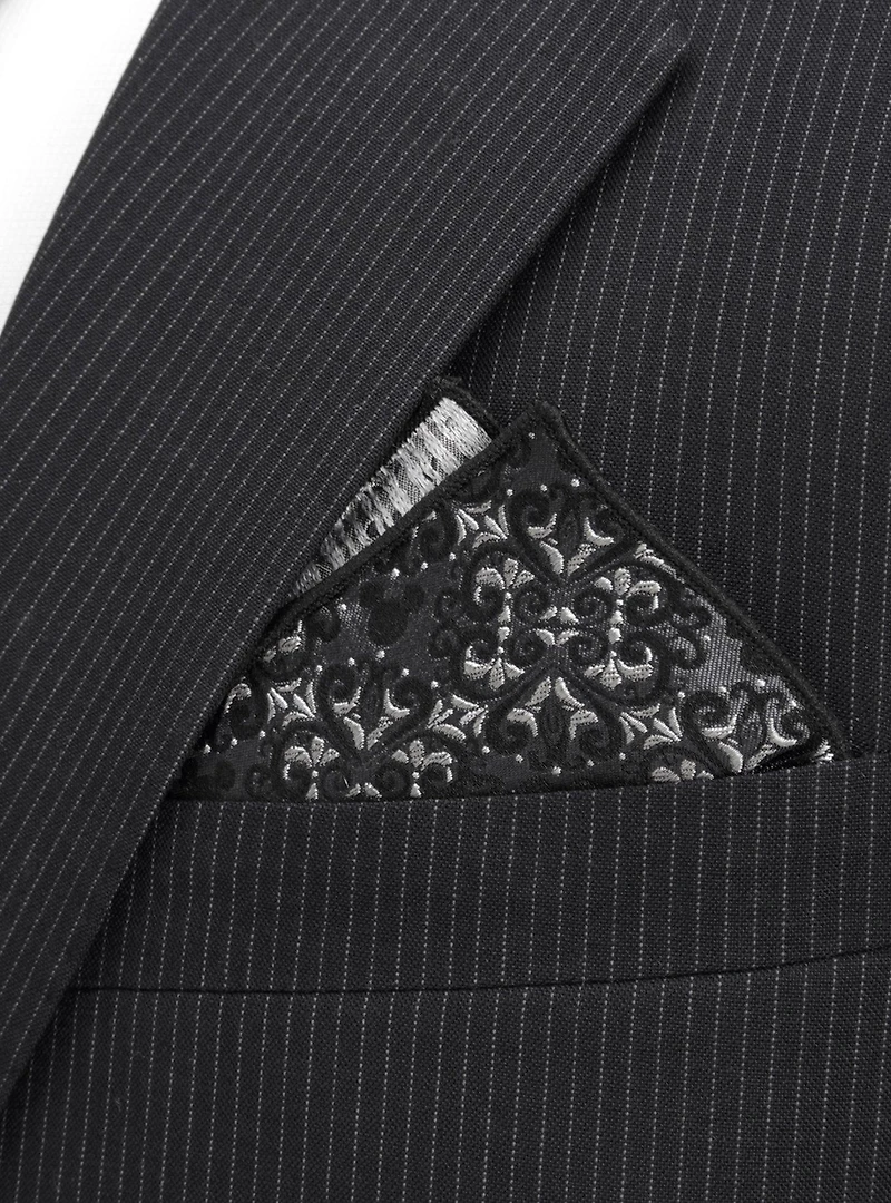 Disney Mickey Mouse Damask Tile Pocket Square