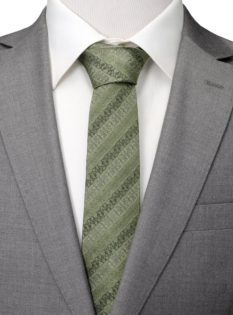 Star Wars The Mandalorian The Child Outline Sage Green Men's Tie