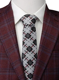 Marvel Spider-Man Plaid Black Men's Tie