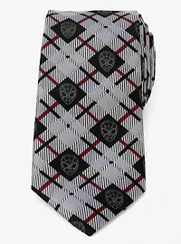Marvel Spider-Man Plaid Black Men's Tie