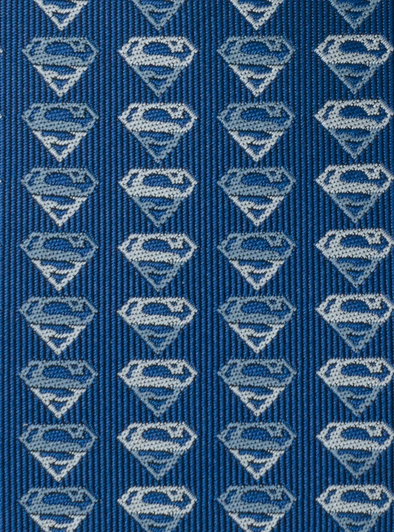 DC Comics Superman Shield Logo Blue Men's Tie