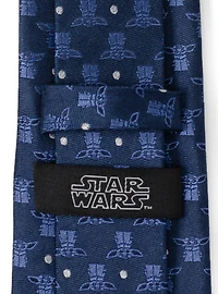 Star Wars The Mandalorian The Child Navy Blue Men's Tie