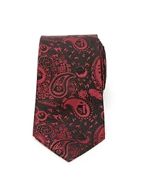 Star Wars Darth Vader Paisley Black and Red Men's Tie