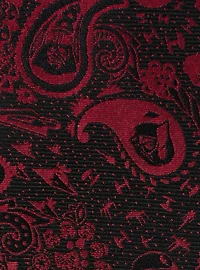 Star Wars Darth Vader Paisley Black and Red Men's Tie