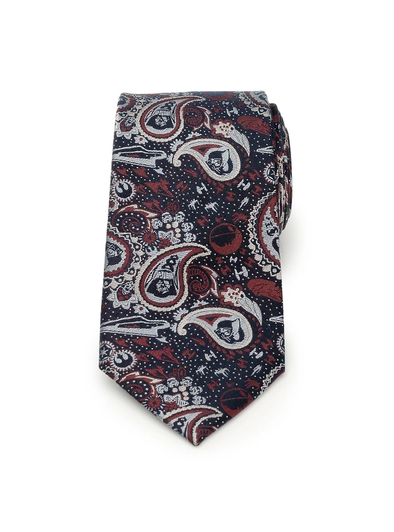 Star Wars Darth Vader Paisley Navy Men's Tie