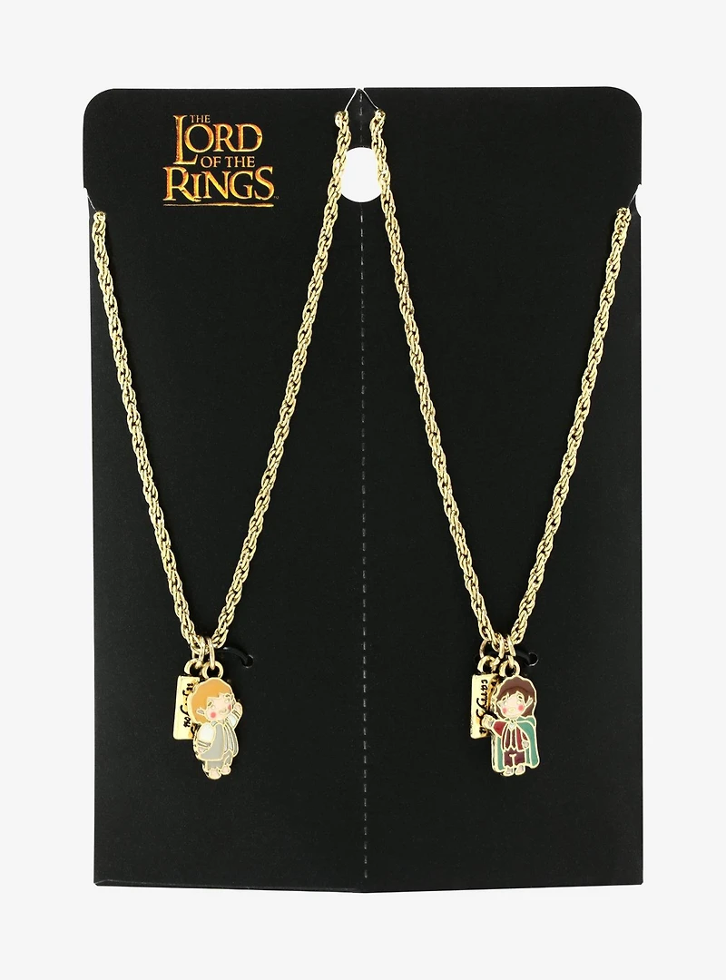 The Lord of the Rings Frodo & Sam Chibi Bestie Necklace Set - BoxLunch Exclusive