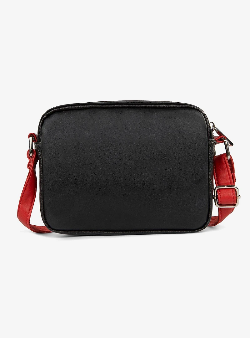 Bugatti Rolling Stones Vegan Leather Crossbody Bag Black