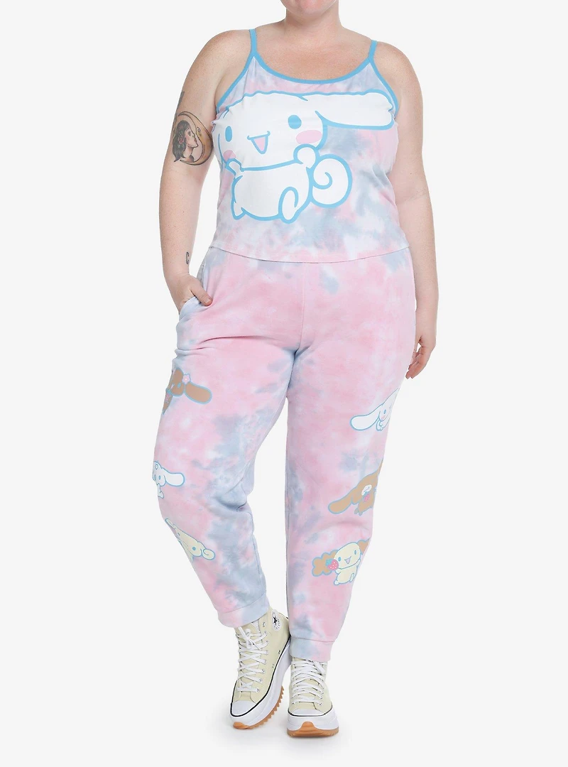 Cinnamoroll Jumbo Print Pastel Tie-Dye Girls Tank Top Plus