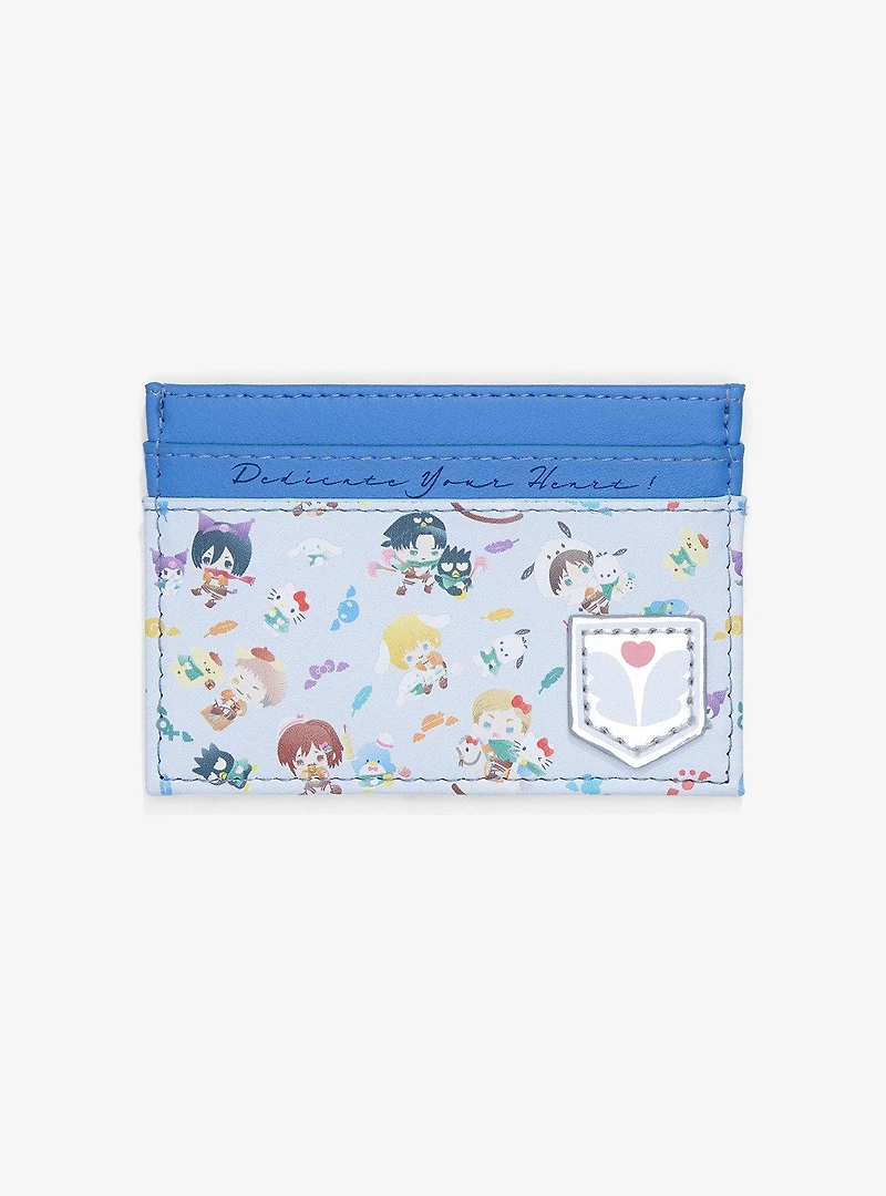 Sanrio Hello Kitty and Friends x Attack on Titan Allover Print Cardholder - BoxLunch Exclusive
