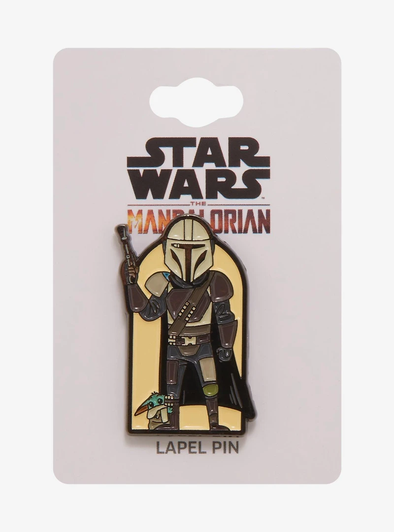Star Wars The Mandalorian Chibi Mando & Grogu Enamel Pin - BoxLunch Exclusive