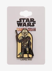 Star Wars The Mandalorian Chibi Mando & Grogu Enamel Pin - BoxLunch Exclusive