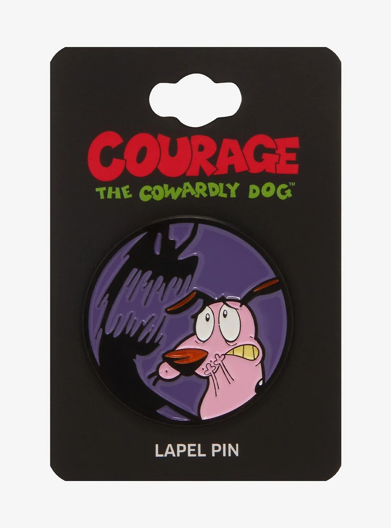 Courage the Cowardly Dog Scary Shadow Enamel Pin - BoxLunch Exclusive
