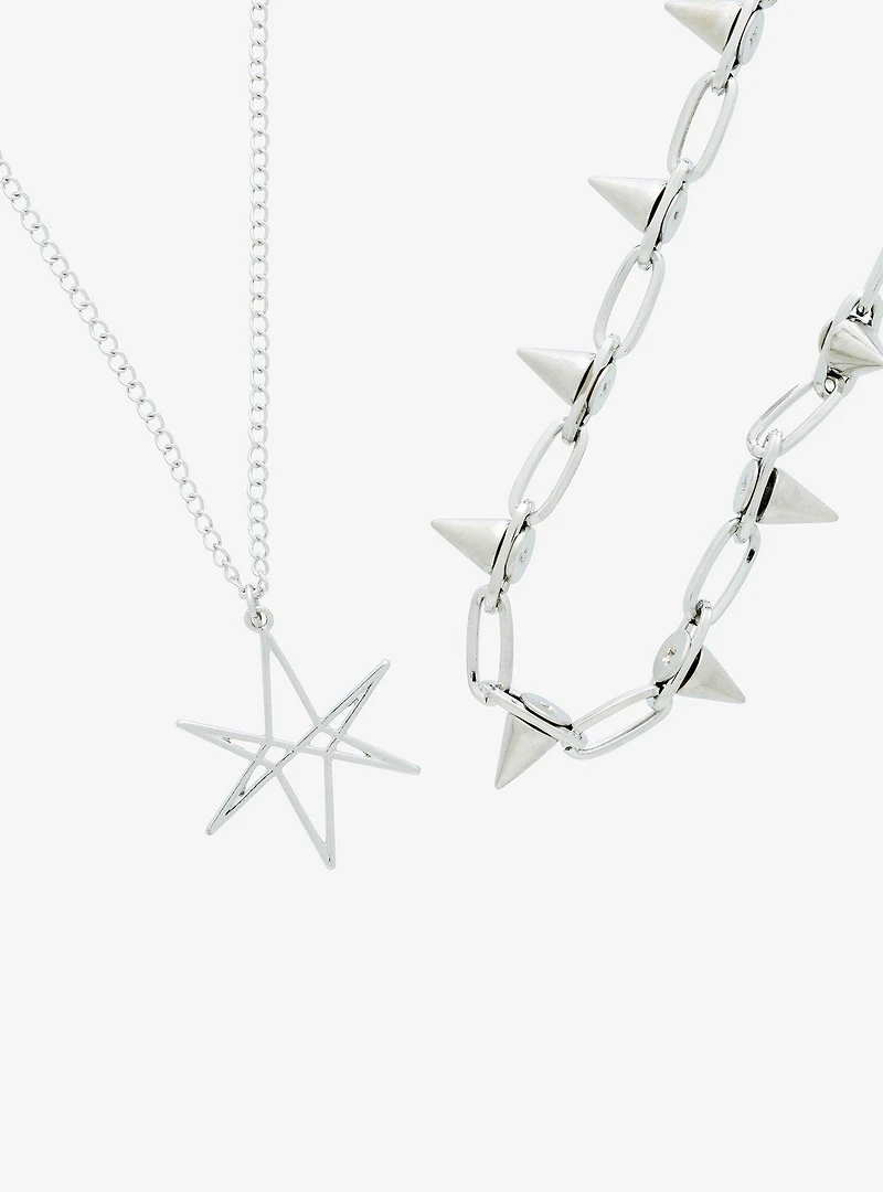 Bring Me The Horizon Logo Spike Necklace Set