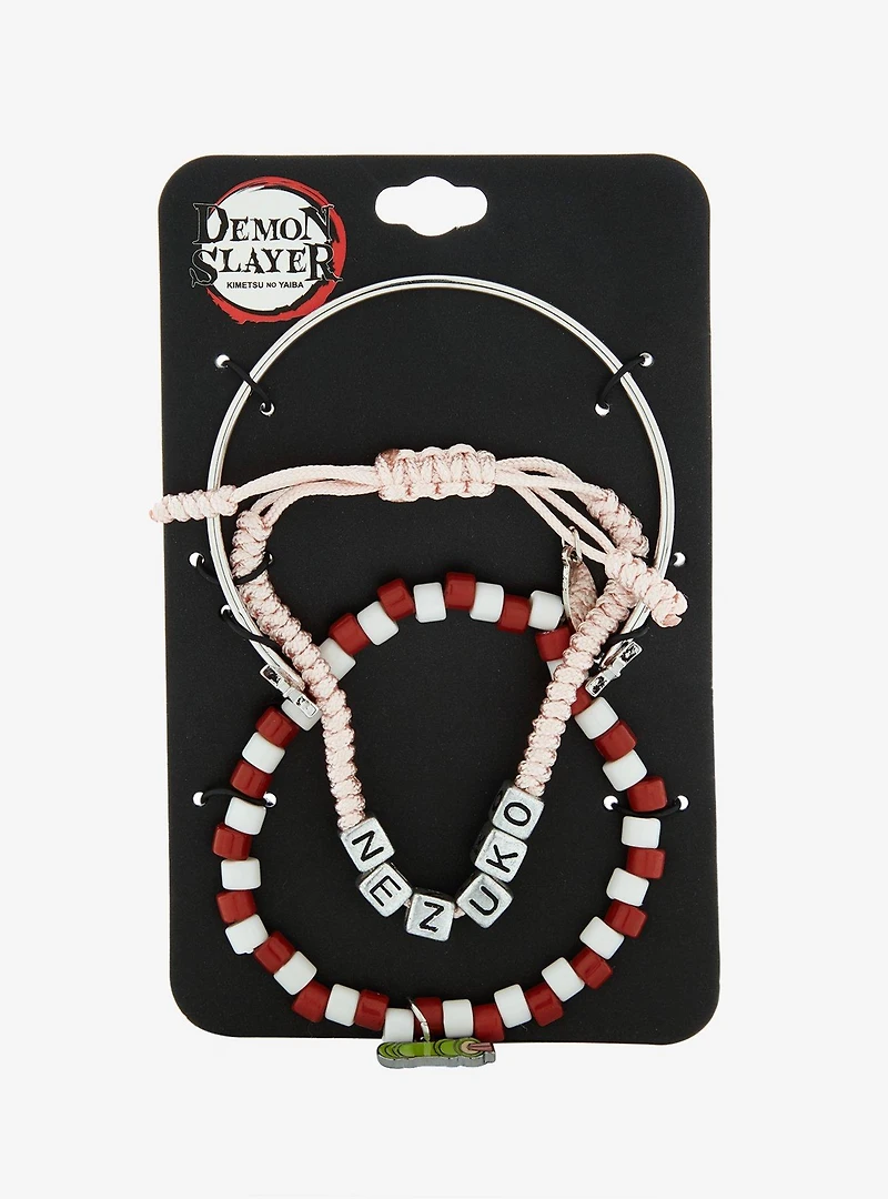 Demon Slayer: Kimetsu No Yaiba Nezuko Bracelet Set