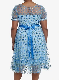 Sweet Society Blueberry Glitter Mesh Dress Plus Size