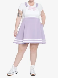Pastel Purple & Pink Bow Skirtall Plus Size