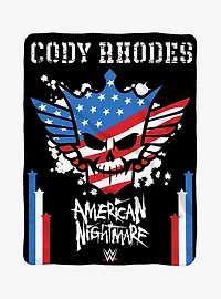 WWE Cody Rhodes Raschel Throw Blanket