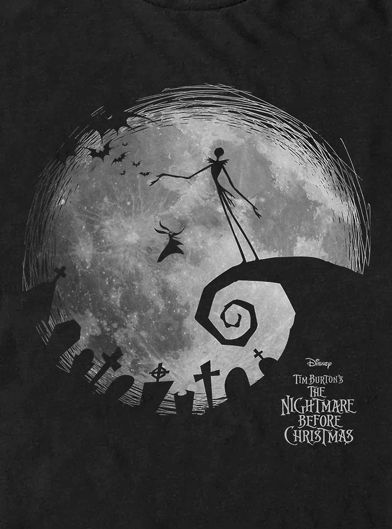The Nightmare Before Christmas Jack Skellington Night Moon T-Shirt