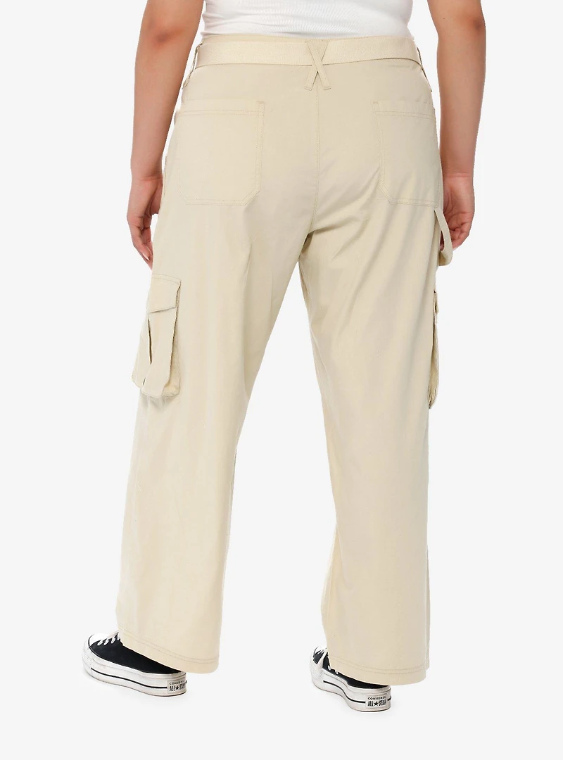 Sand Cargo Work Pants Plus Size