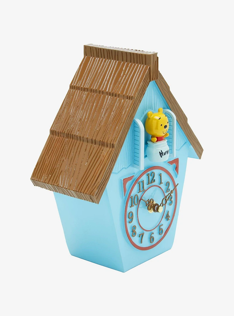 Disney Winnie the Pooh Figural Pooh Bear House Table Clock