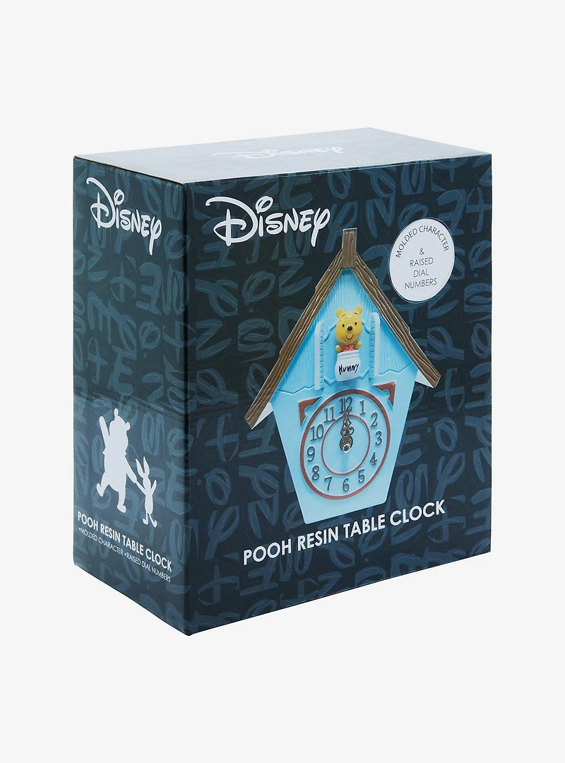 Disney Winnie the Pooh Figural Pooh Bear House Table Clock