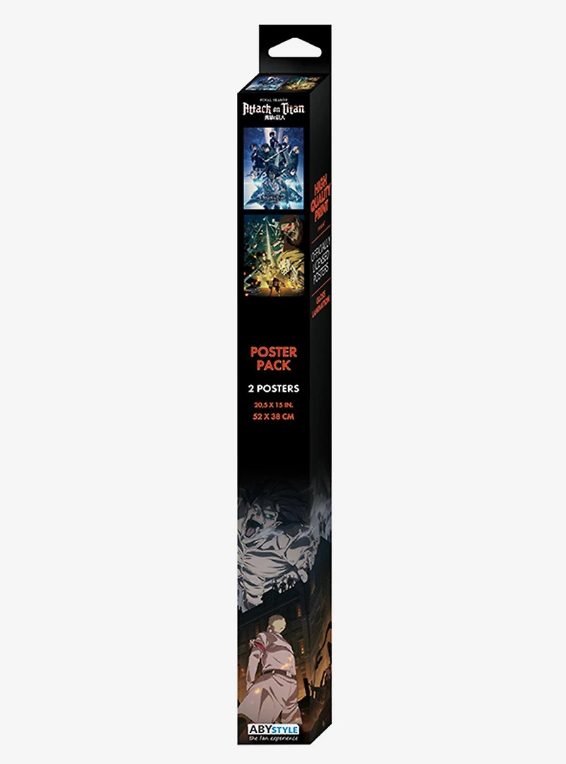 Attack On Titan Featured Characters Boxed Poster Set