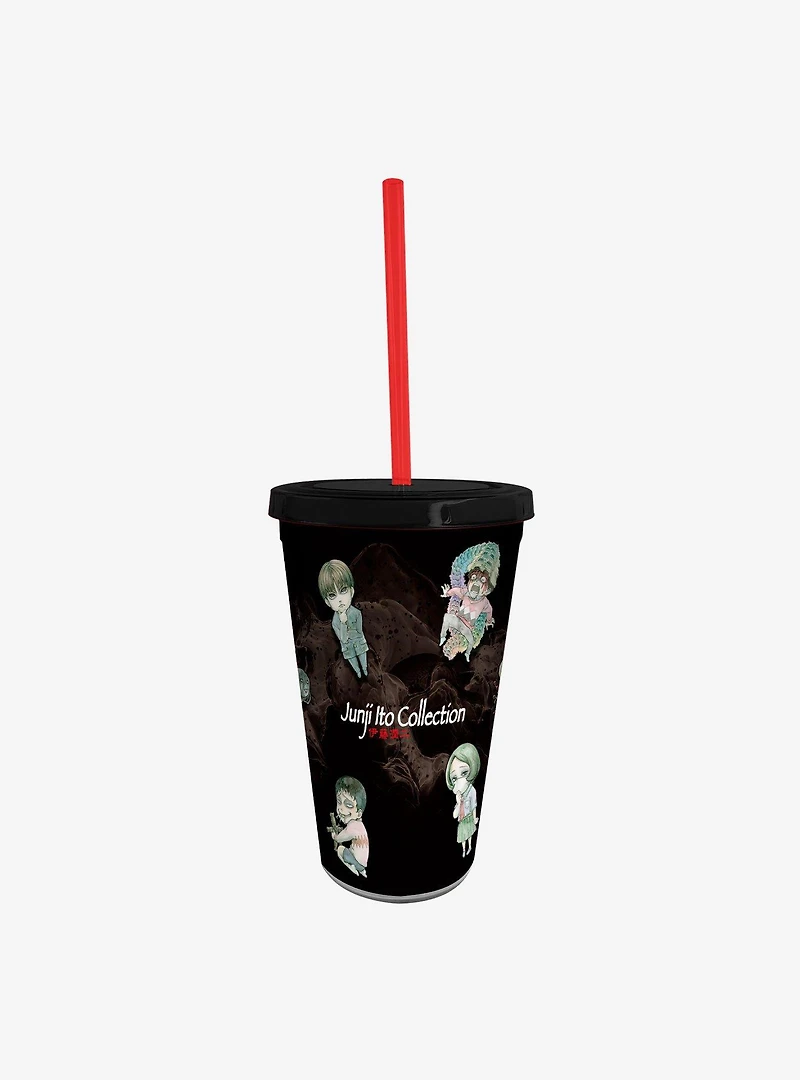 Junji Ito Tomie Tumbler with Straw, Acrylic Figure & Keychain Set