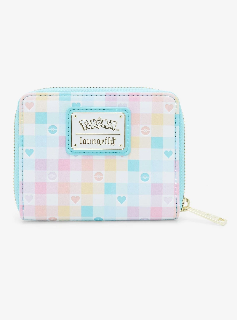 Loungefly Pokémon Eevee & Piplup Small Zip Wallet - BoxLunch Exclusive