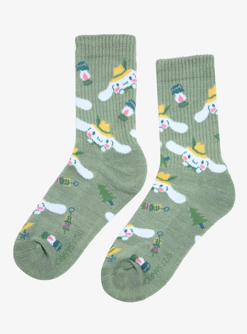Sanrio Cinnamoroll Camping Allover Print Crew Socks - BoxLunch Exclusive