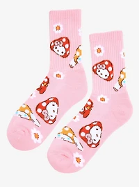 Sanrio Hello Kitty and Friends Mushrooms Crew Socks - BoxLunch Exclusive