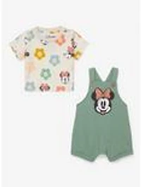 Disney Minnie Mouse Floral Infant Overall Set - BoxLunch Exclusive