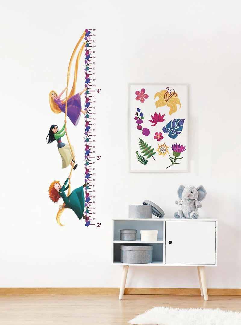 Disney Princesse Growth Chart Peel And Stick Wall Decals