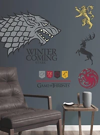 Game Of Thrones Winter Is Coming Stark Giant Peel & Stick Wall Decals