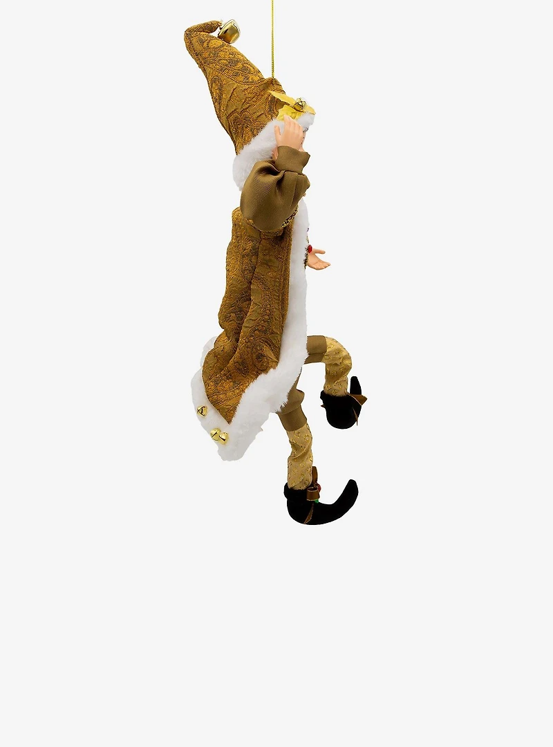 Kringle Klaus Fortune Gold Elf Ornament