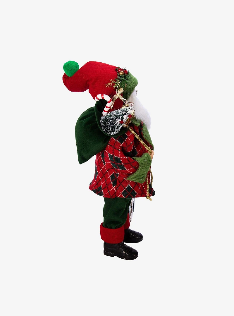 Kurt Adler Kringle Klaus Red and Green Santa Figure