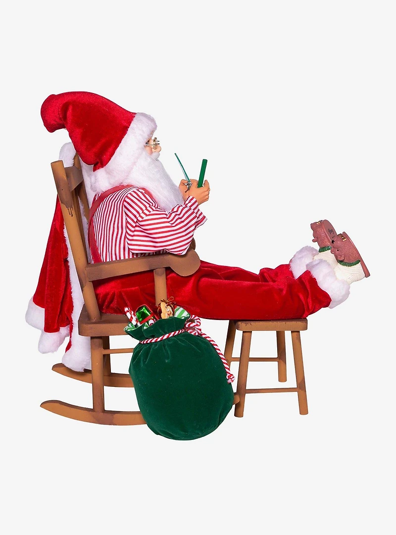 Kringle Klaus Sitting in Chair Figure