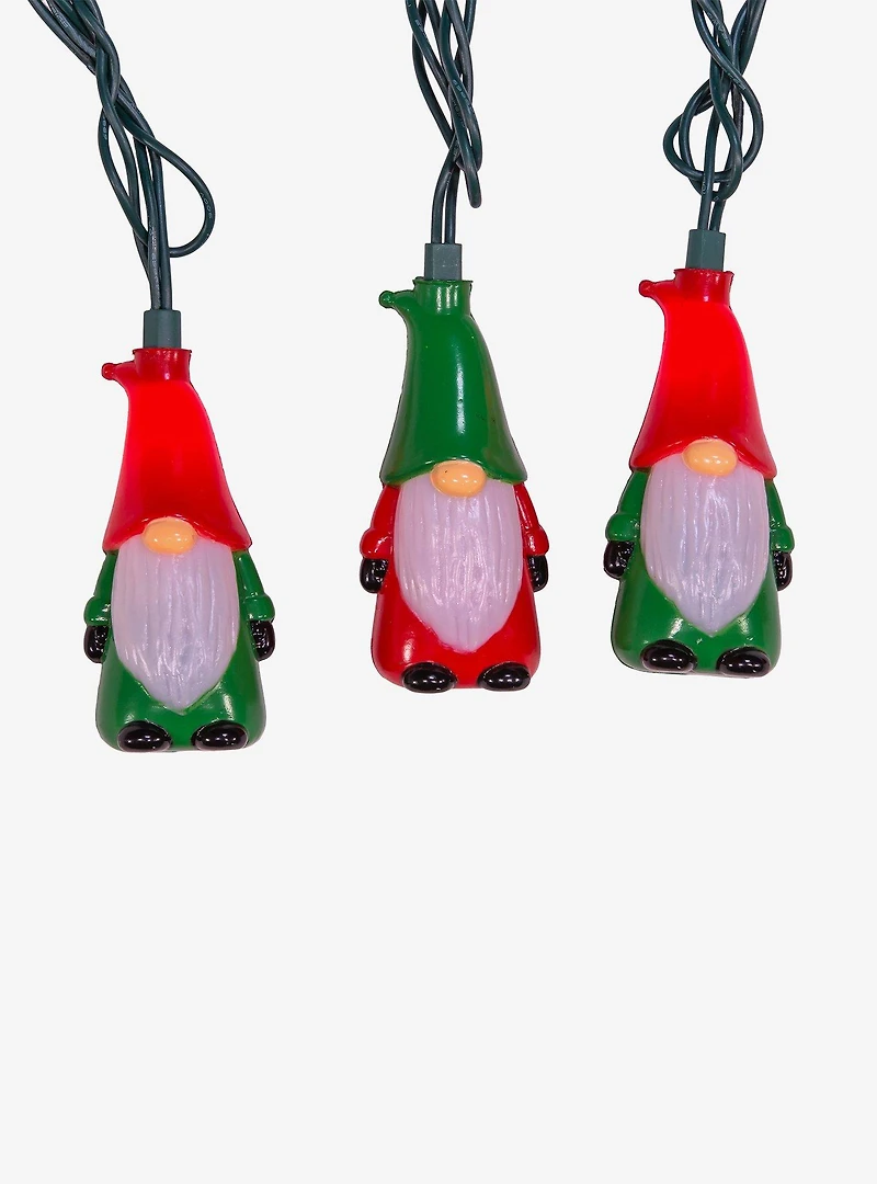 Red and Green Gnome String Light