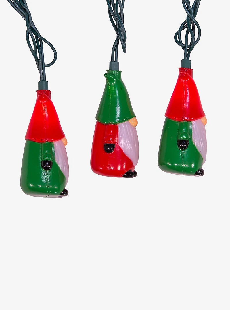 Red and Green Gnome String Light