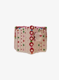 Kurt Adler Pink Candy LED Gingerbread House Figure