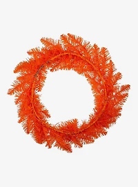 18-inch Unlit Orange Wreath