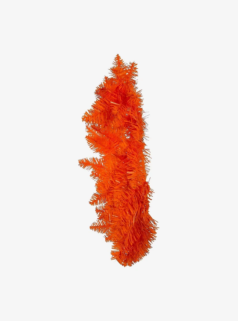 18-inch Unlit Orange Wreath
